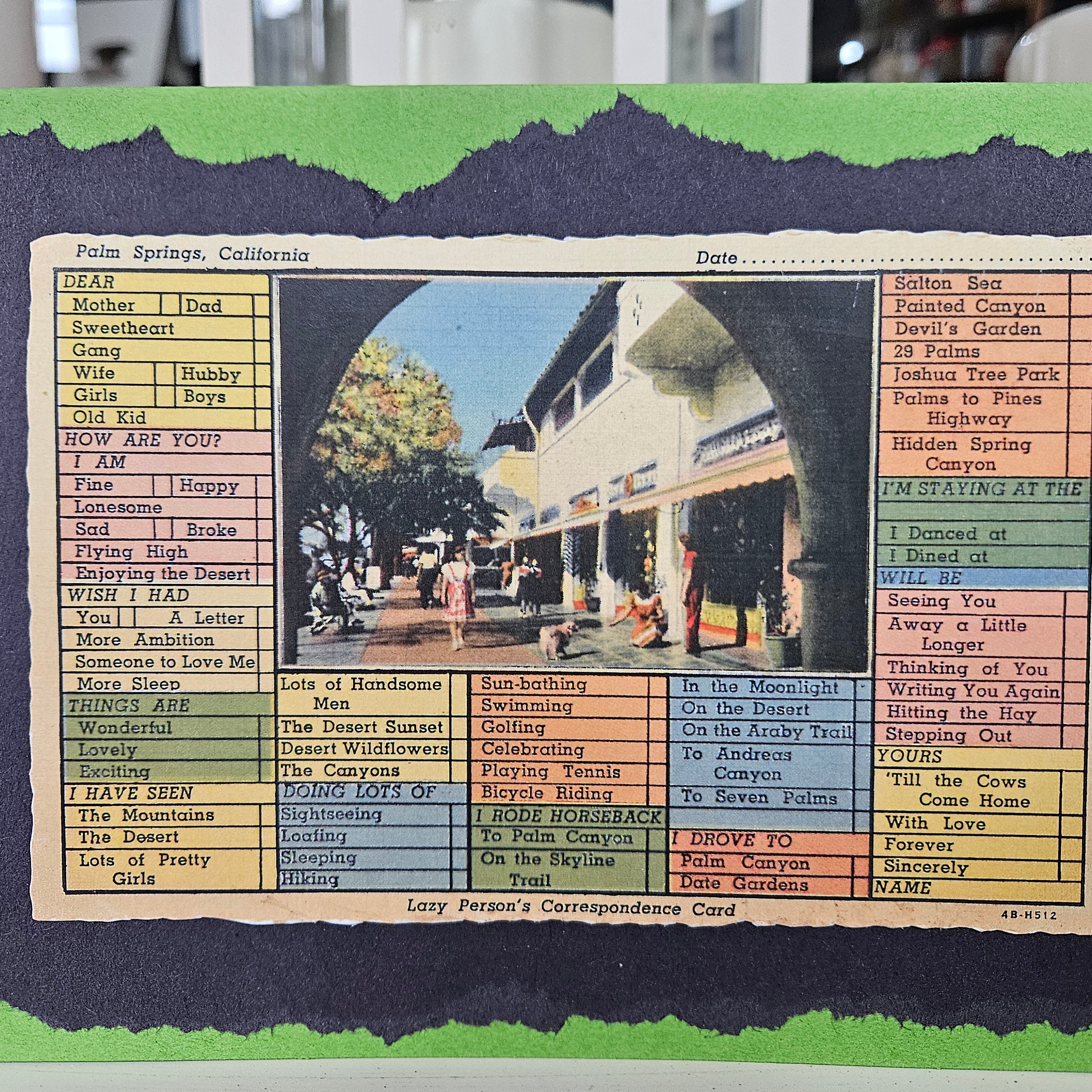 Beautifully Hand Crafted Custom Created Greeting Card Series by Diane Stegman "Lazy Person's Correspondence Card"