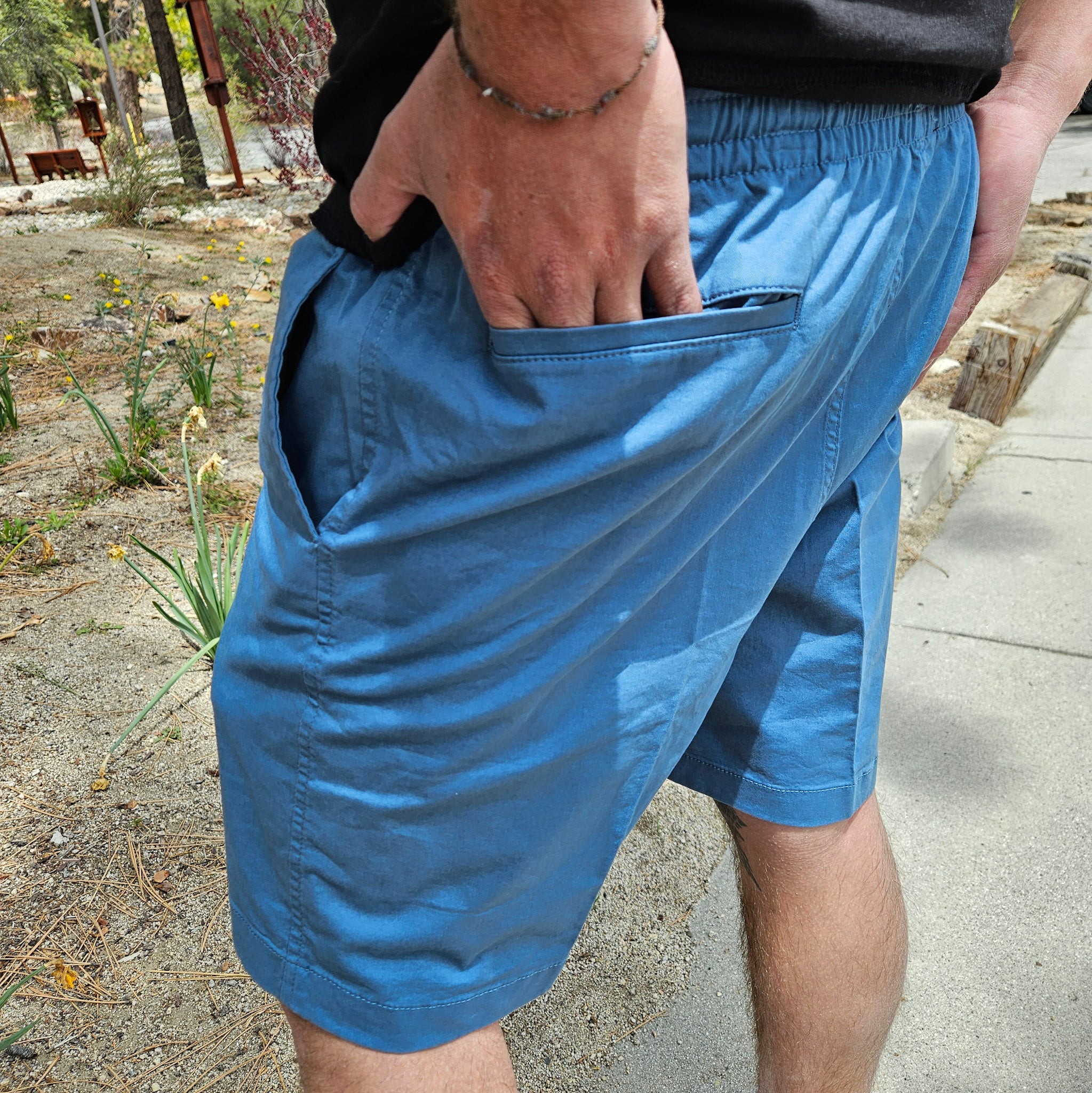 Ultimate Pull on Shorts in the Color  Blue