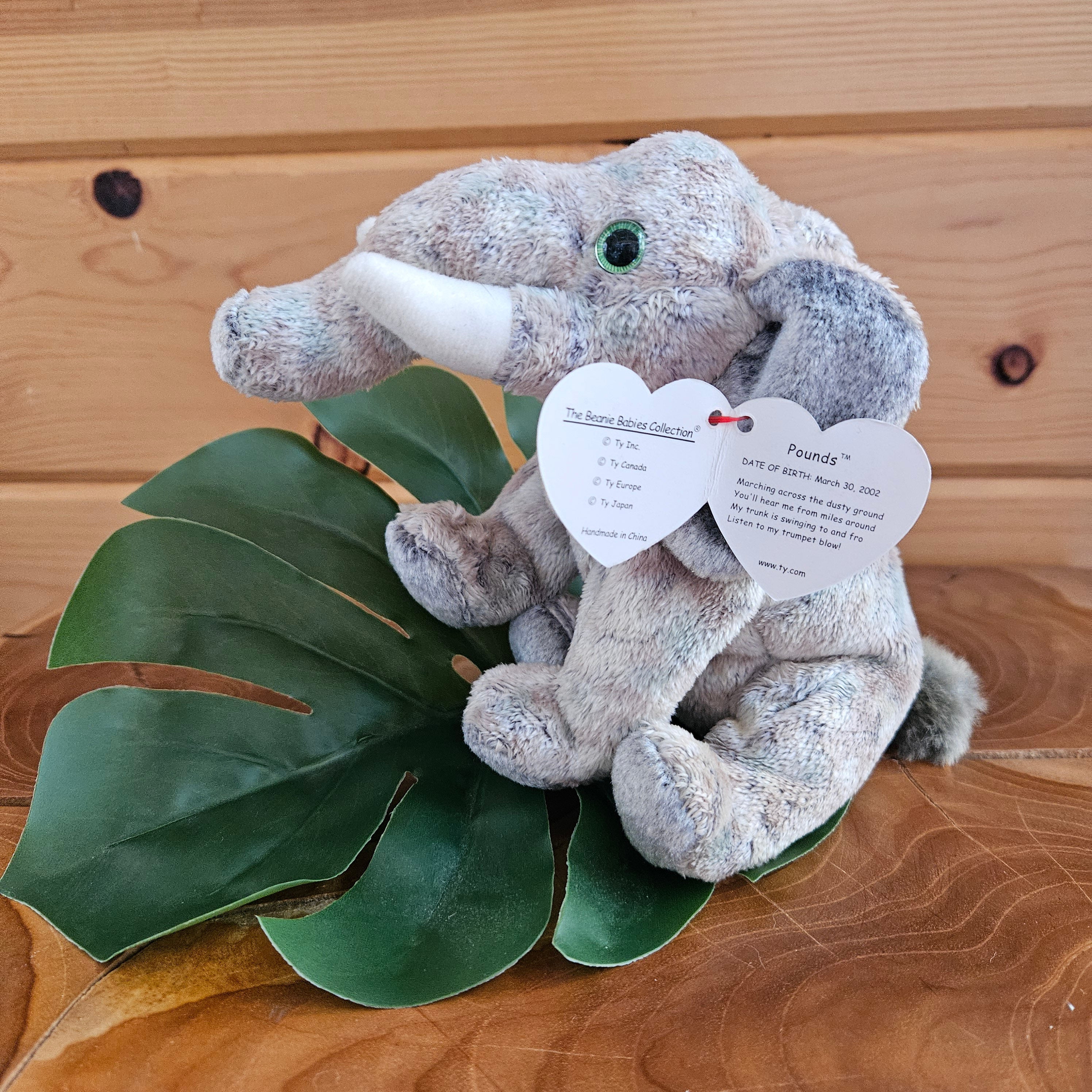 Ty Beanie Babies "Pounds the Elephant"