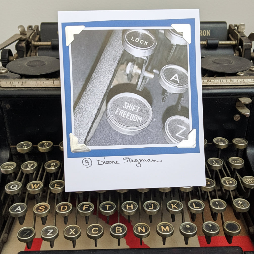 Beautifully Hand Crafted Custom Created Greeting Card Series by Diane Stegman "Shift Freedom"
