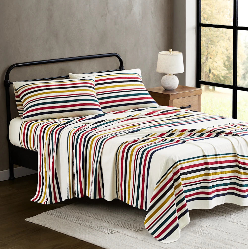 Pendleton National Park Stripe Flannel Sheet Set