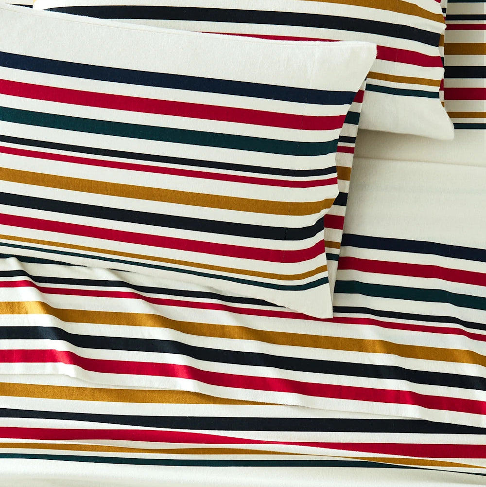 Pendleton National Park Stripe Flannel Sheet Set