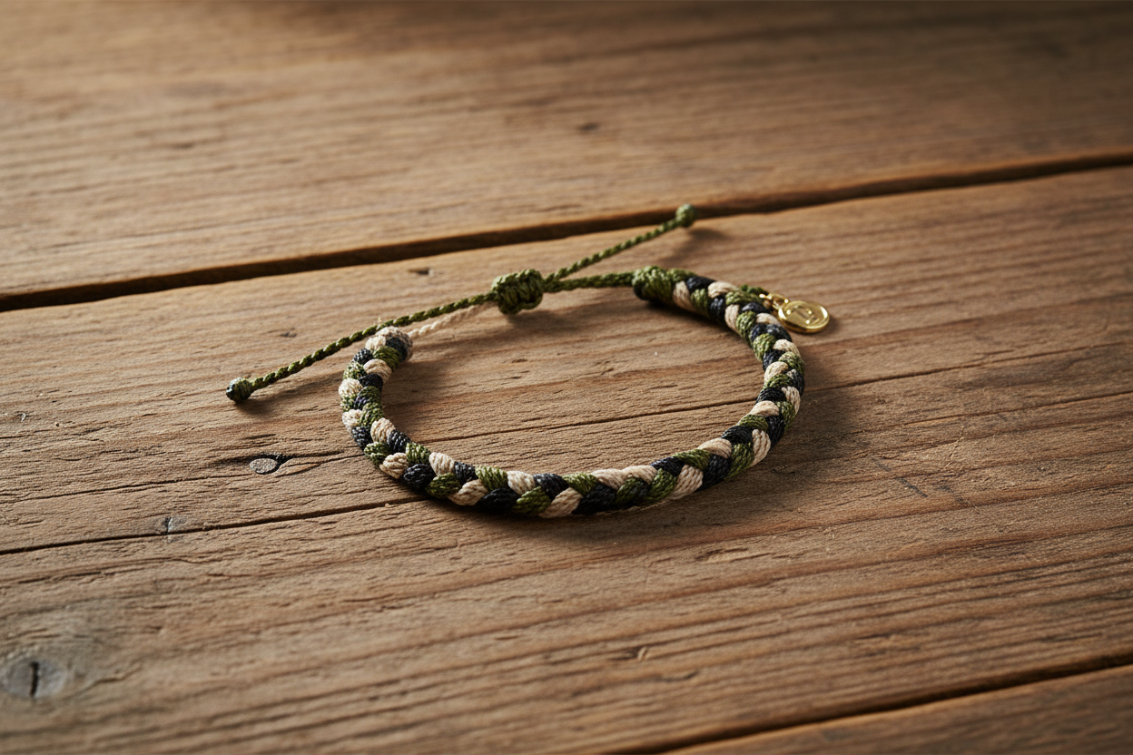 Pura Vida For the Troops Braided Bracelet