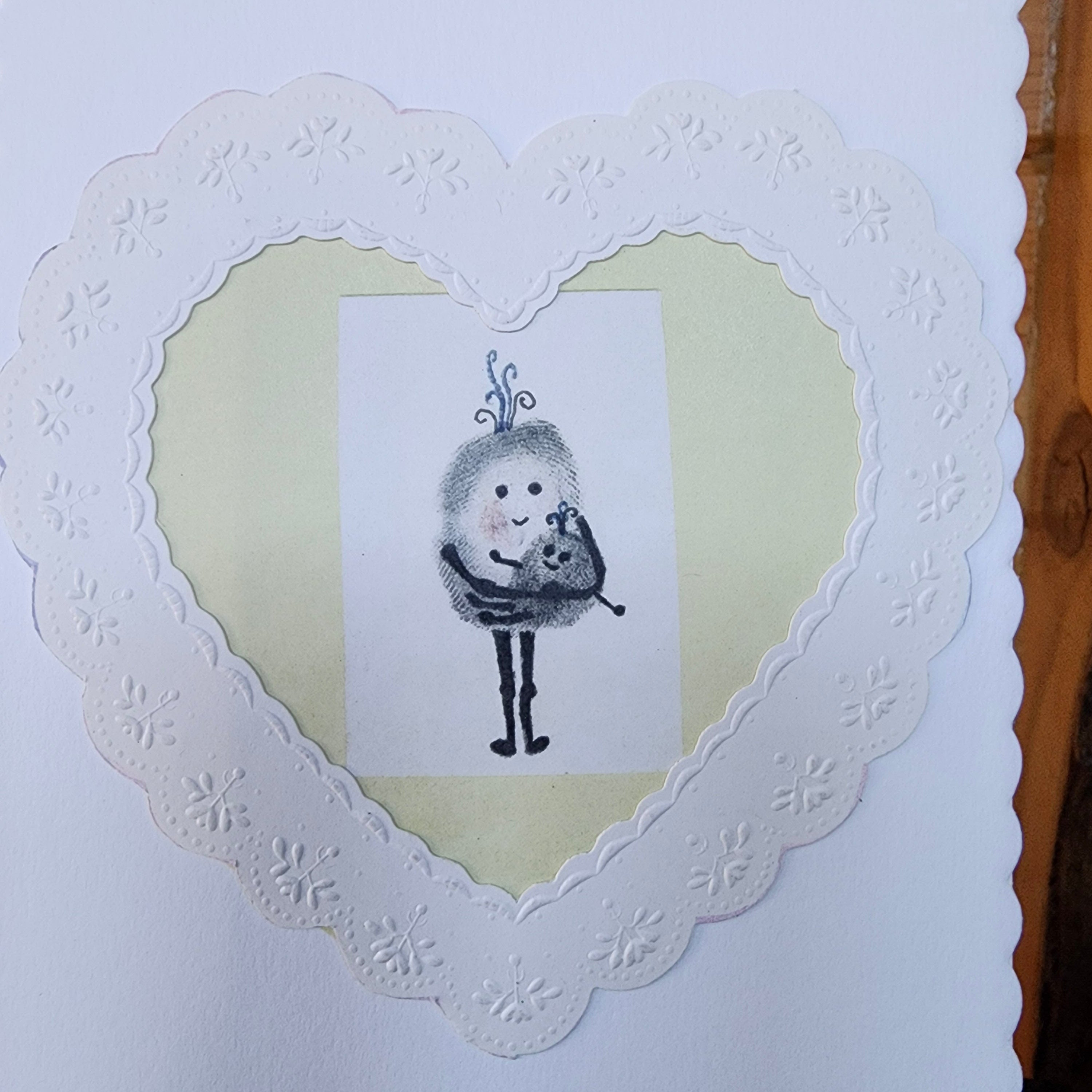 Beautifully Hand Crafted Custom Created Greeting Card Series by Diane Stegman "Birth"
