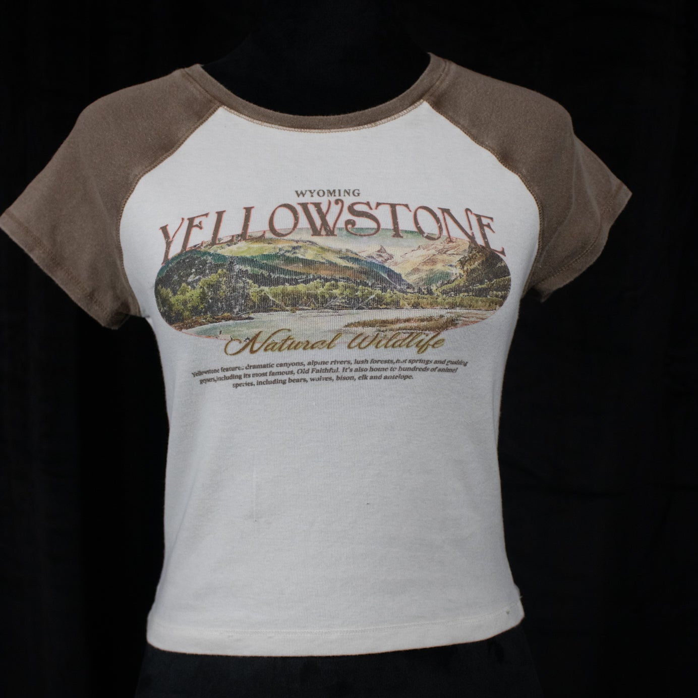 Social Culture Wyoming YellowStone Natural WildLife Mini -T Size Large