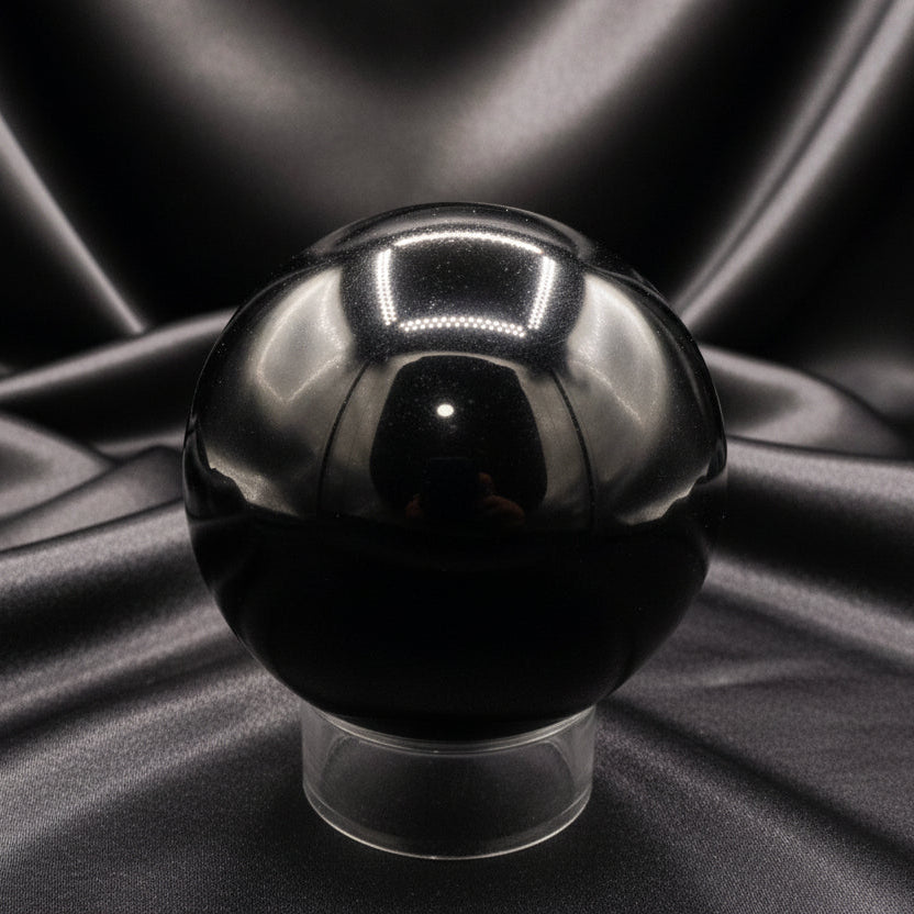 Elegantly Layered Chalcedony Striking Onyx Sphere