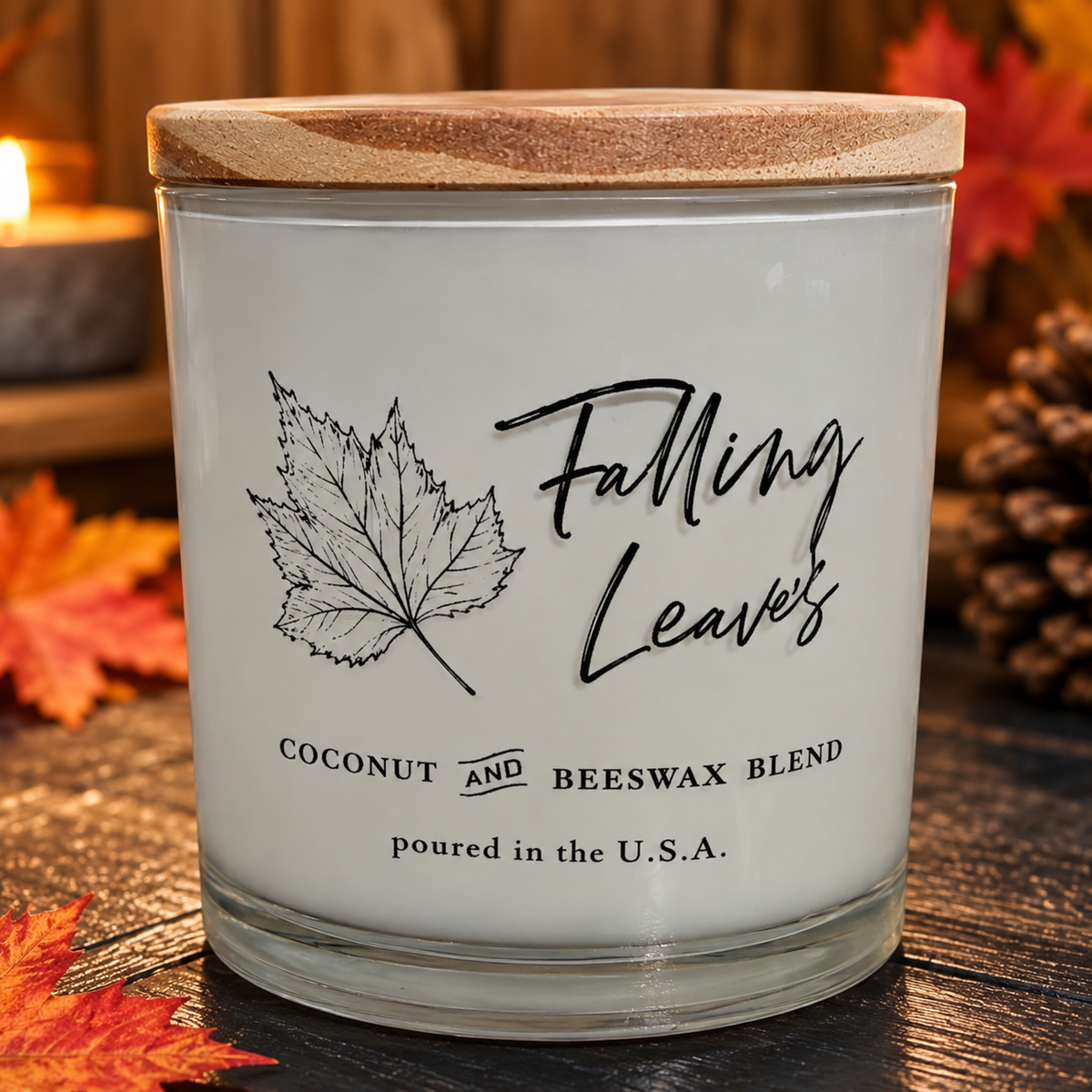 Falling Leaves Candle
