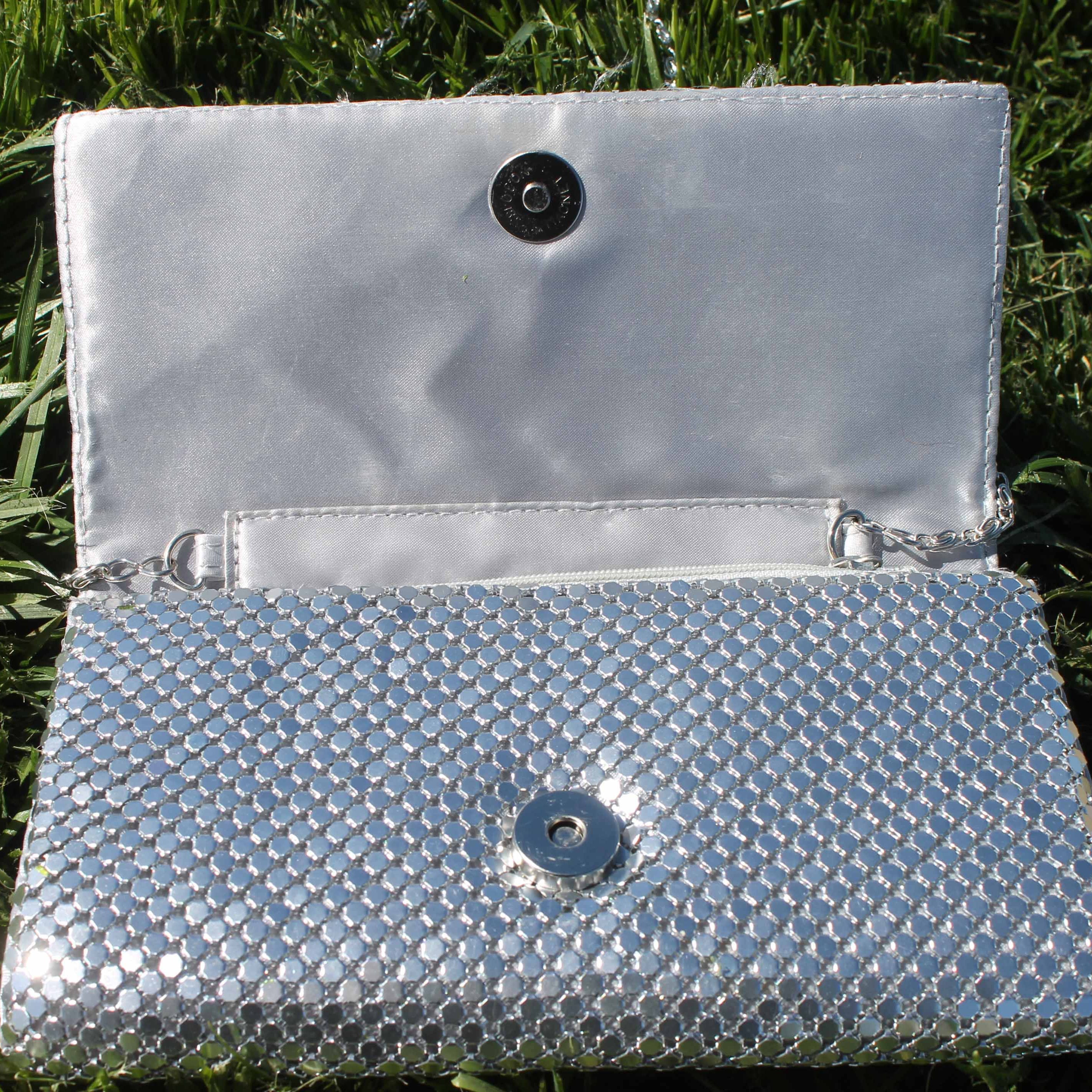 Jessica McClintock Metal Mesh Evening Clutch