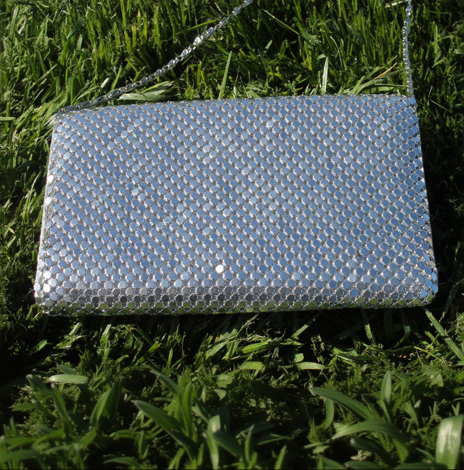 Jessica McClintock Metal Mesh Evening Clutch