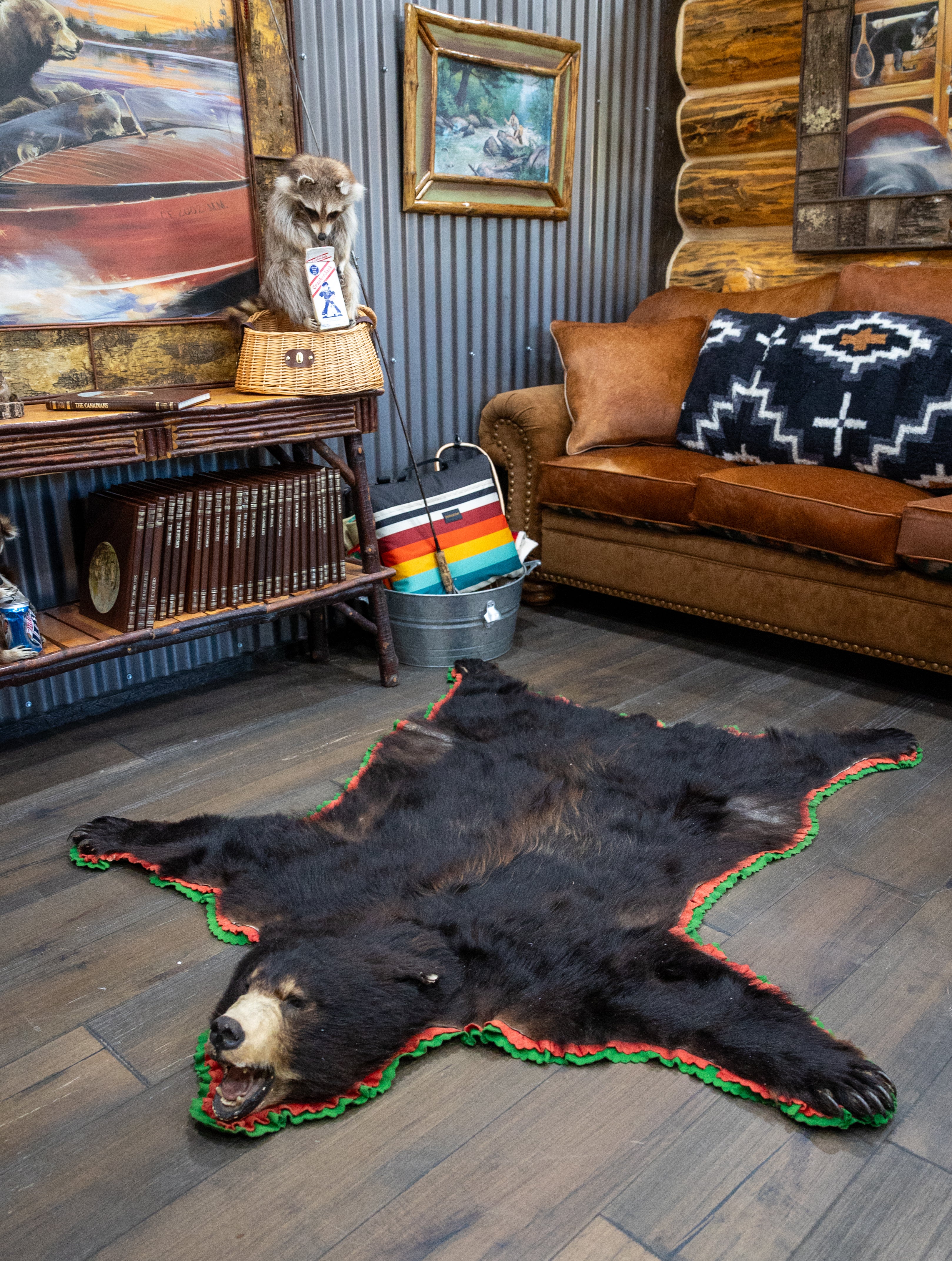 Classic Black Bear Skin Rug- CANNOT SELLL