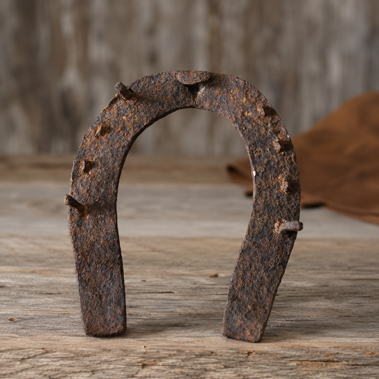 Antique Horseshoe with Original Nails
