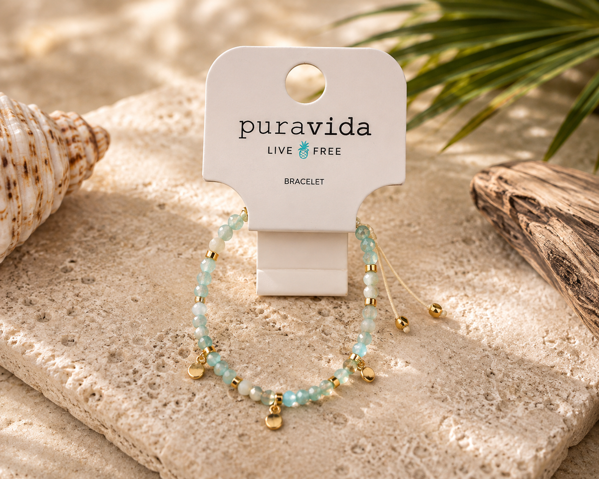 Pura Vida Jade Beaded String Bracelet