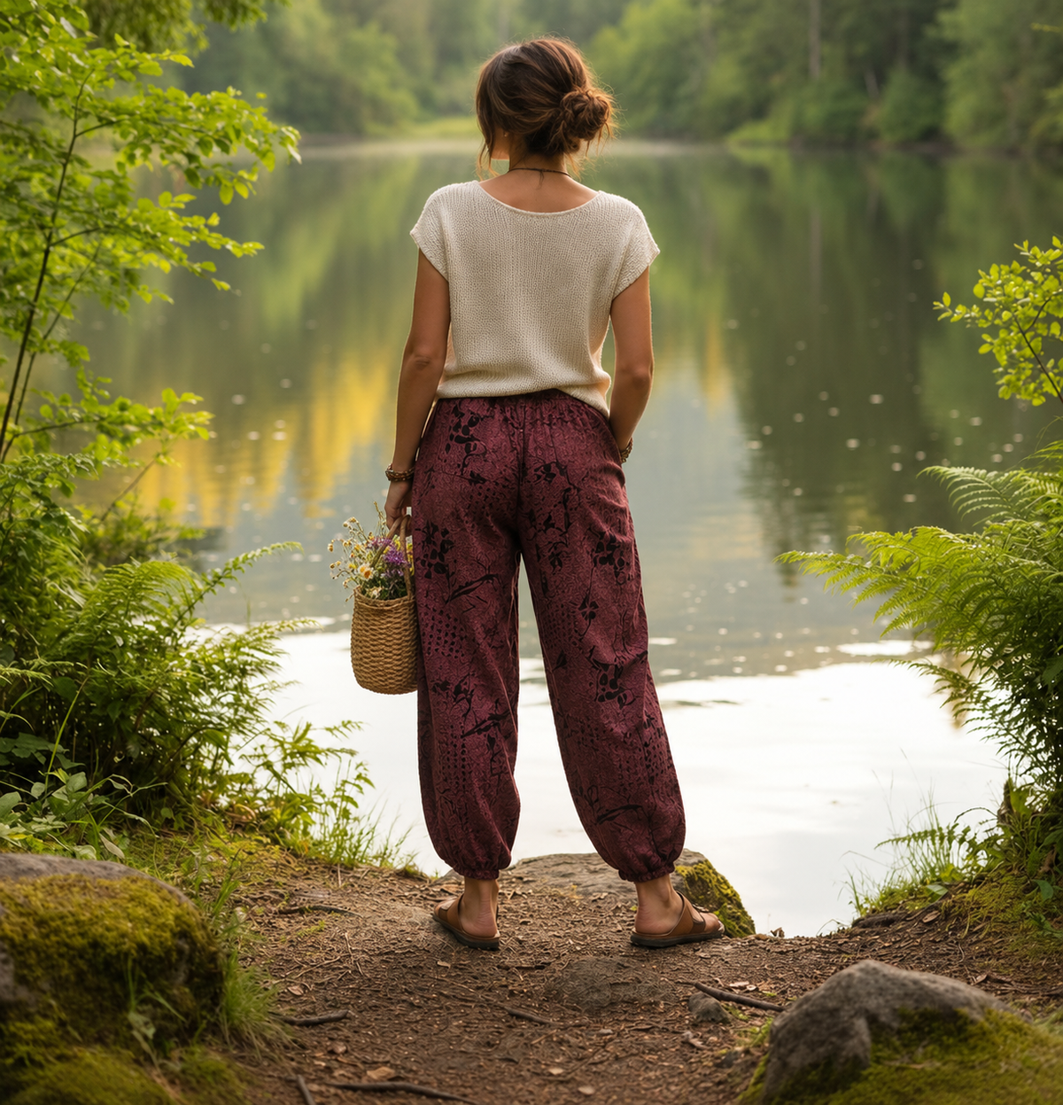 Tienda Ho Rayon Harem Pants One Size