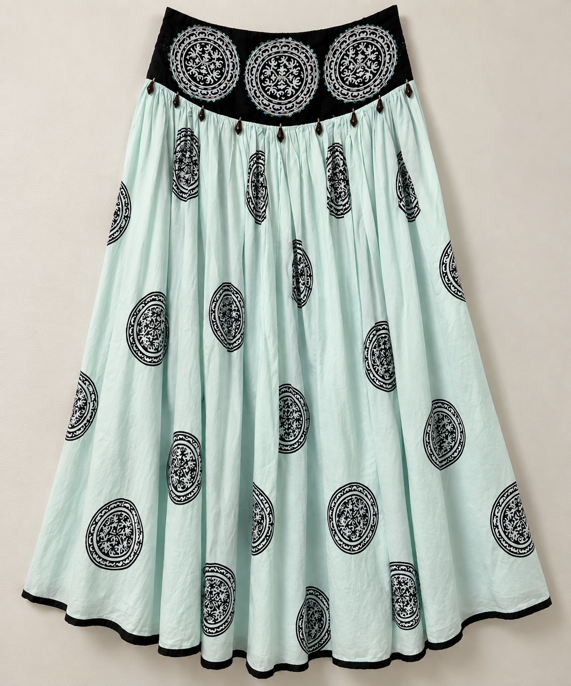 For The Republic Women's Cotton Maxi Skirt Size 14 Mint Green