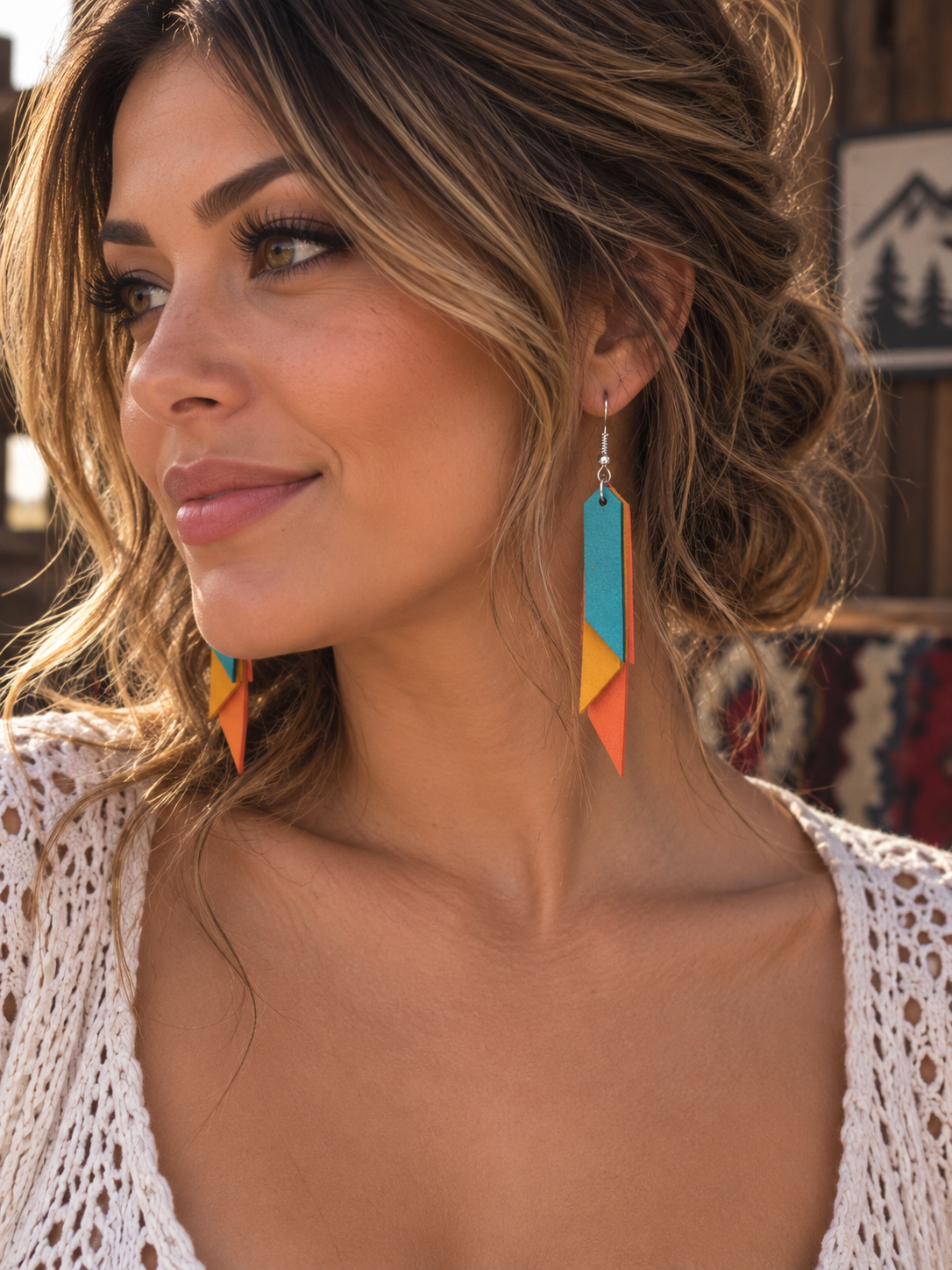 Abstract Geometric Earrings