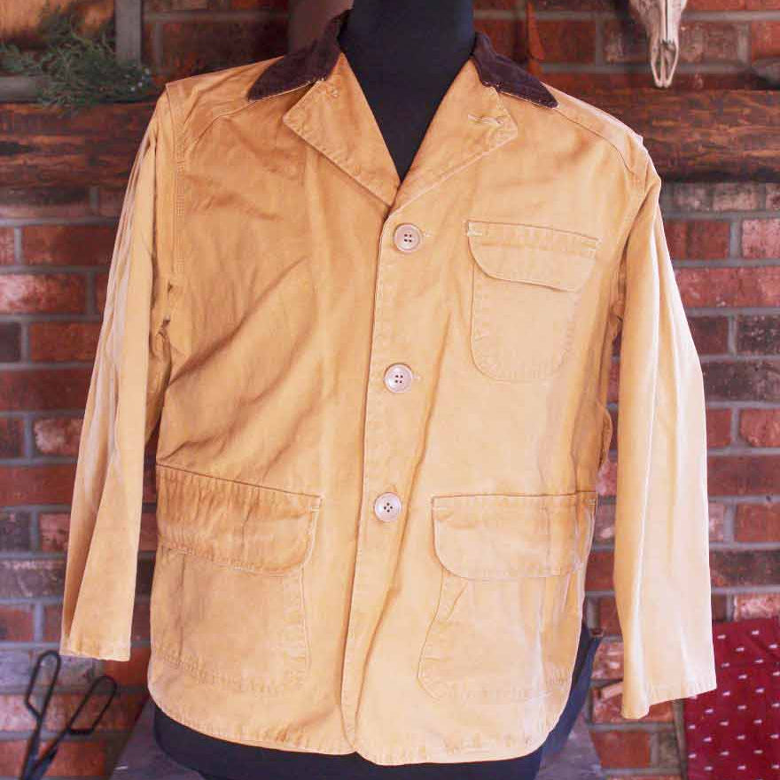 Vintage Chief Pontiac 60s Brand Duck Cotton Canvas Hunting Flannel Coat Flannel Lined: EDIT-N