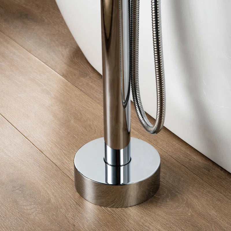 Wood Bridge Mammoth Freestanding Tub Faucet Single-Handle with Hand Shower