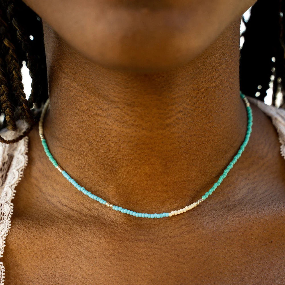 Pura Vida Playa Seed Bead Necklace