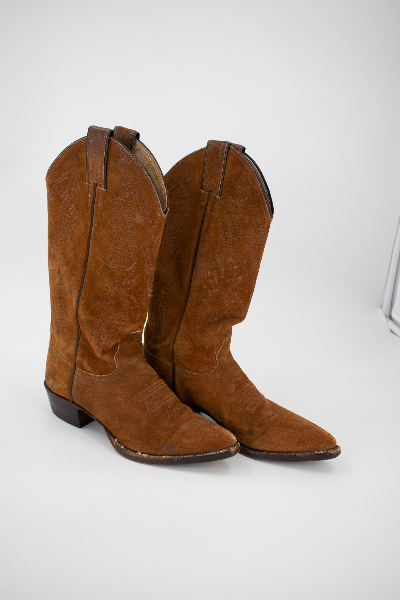 Women's Brown Justin Cowboy Boots Size 6.5