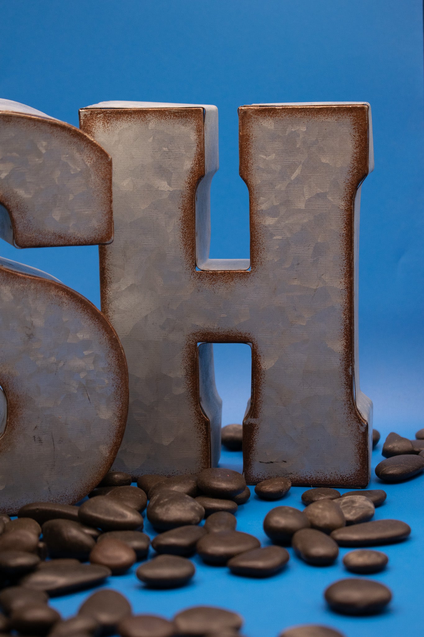 W.A.S.H. Metal Letter Sign