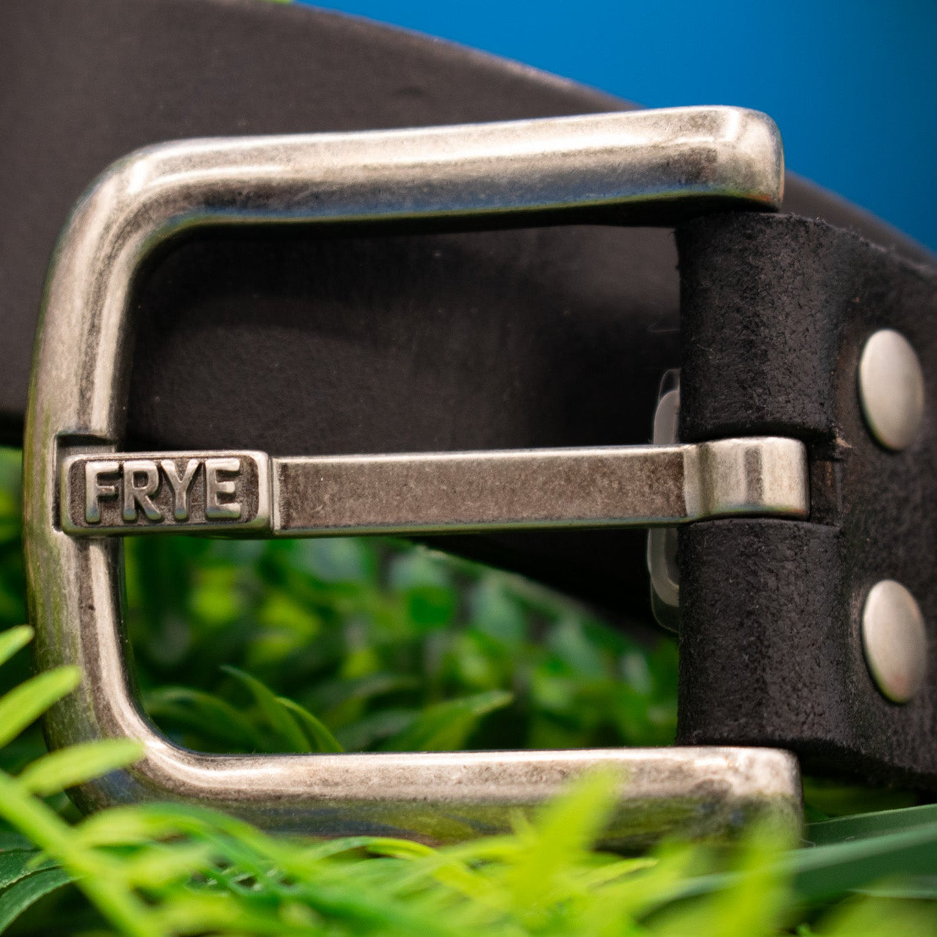 Men's FRYE Designer Leather Belt Black