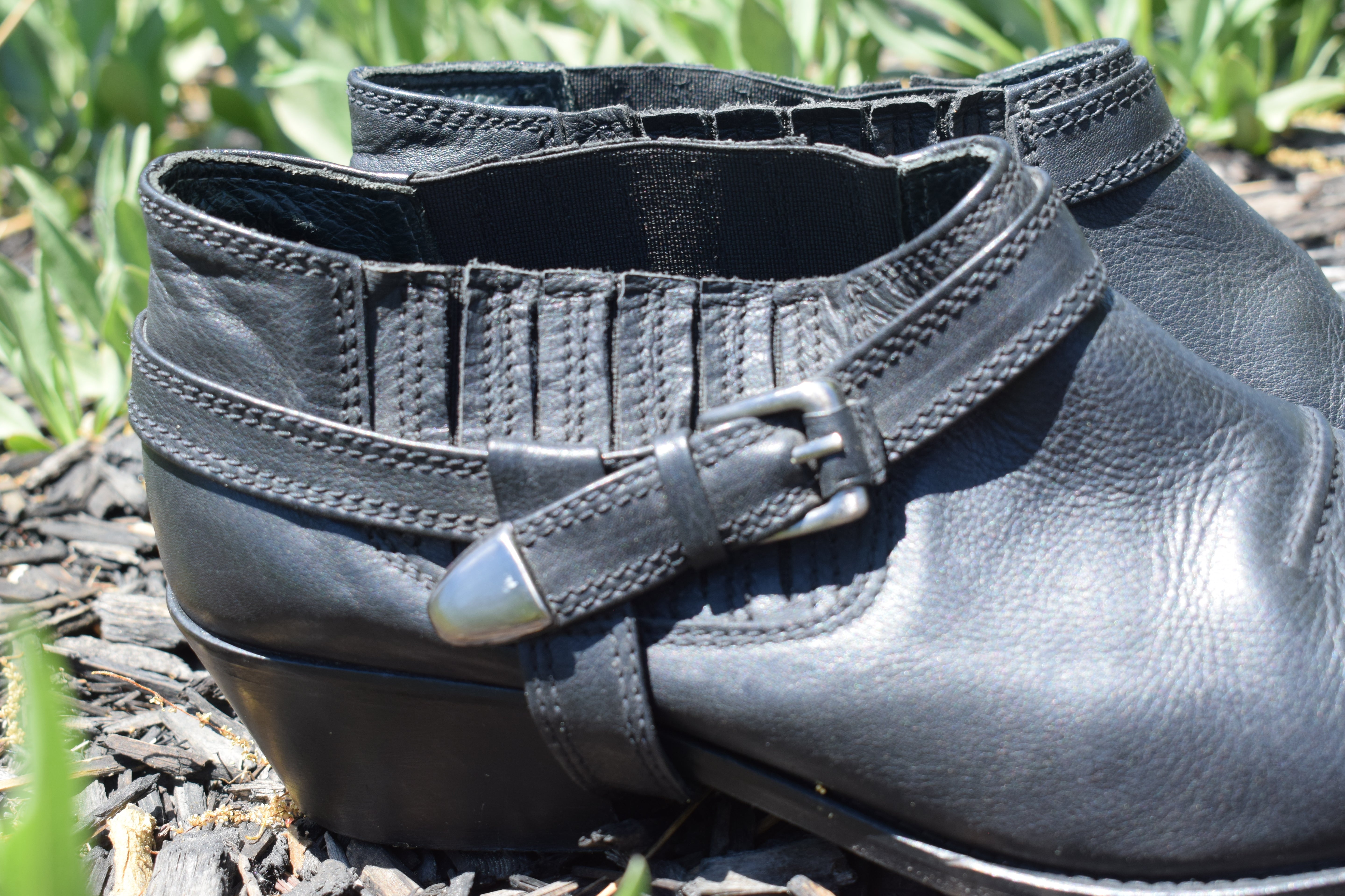 E-Troupe London Black Leather Ankle Booties – Made in Portugal Genuine Leather Size 40 (US 9–9.5)