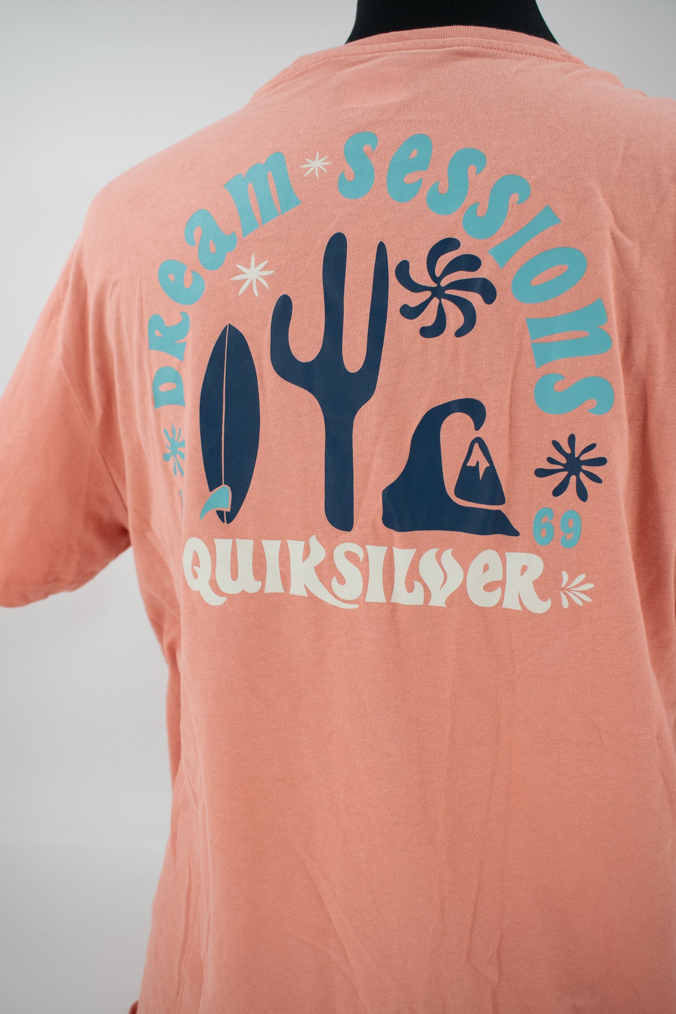 Quiksilver Bubble Gum Pink colored T-shirt