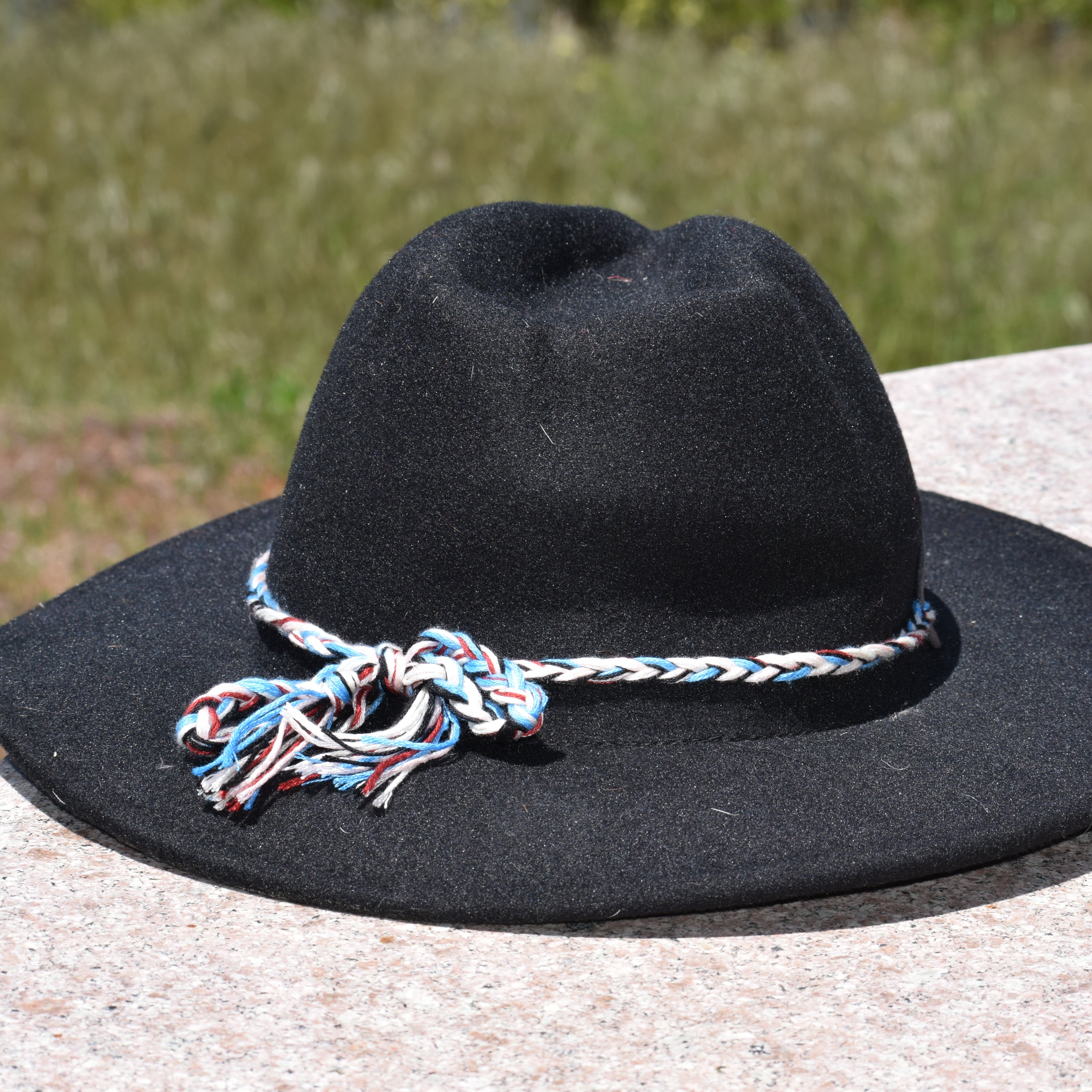 Black Felt Cowboy Hat with Hatband