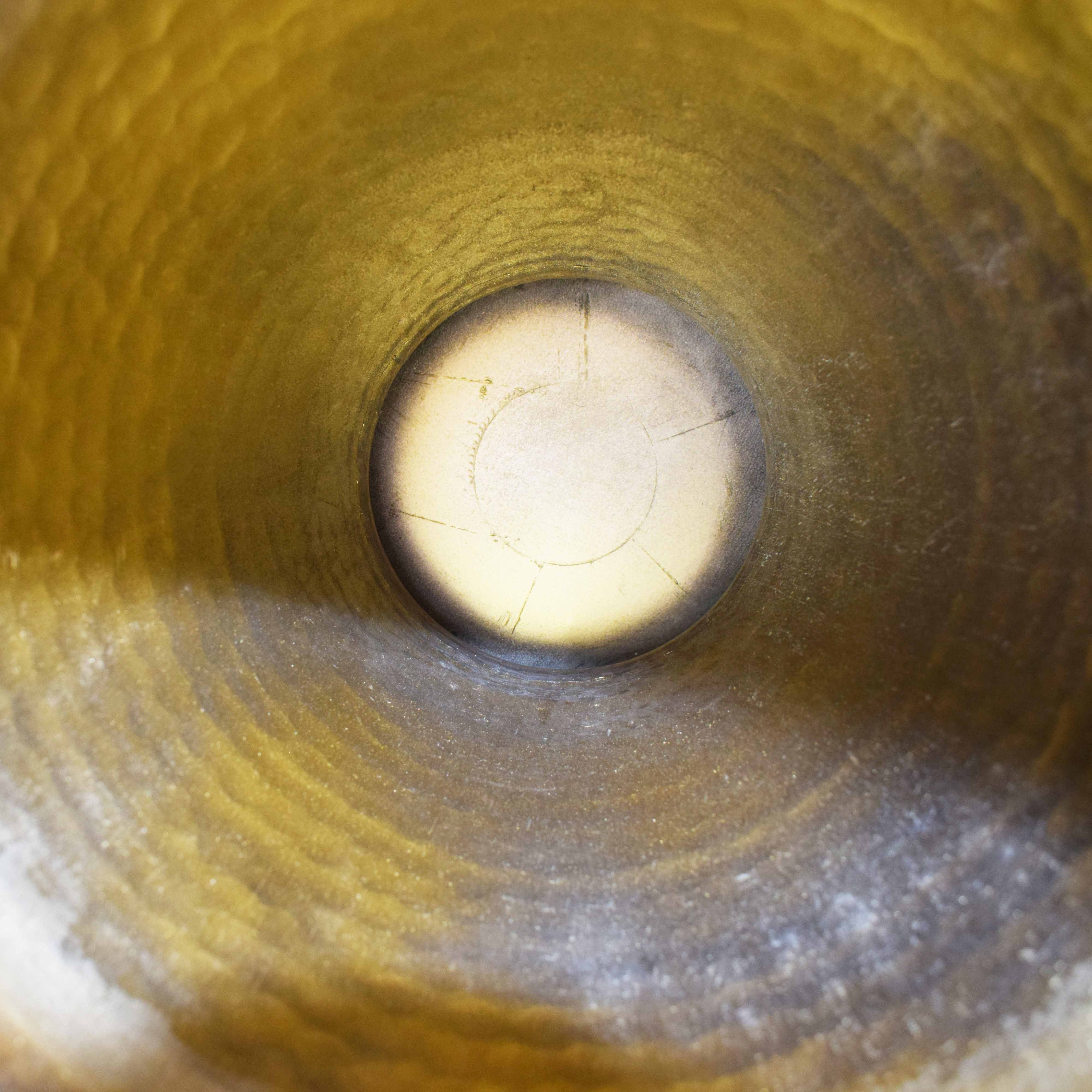 Brass Gold Hammered Vase Handcrafted in India