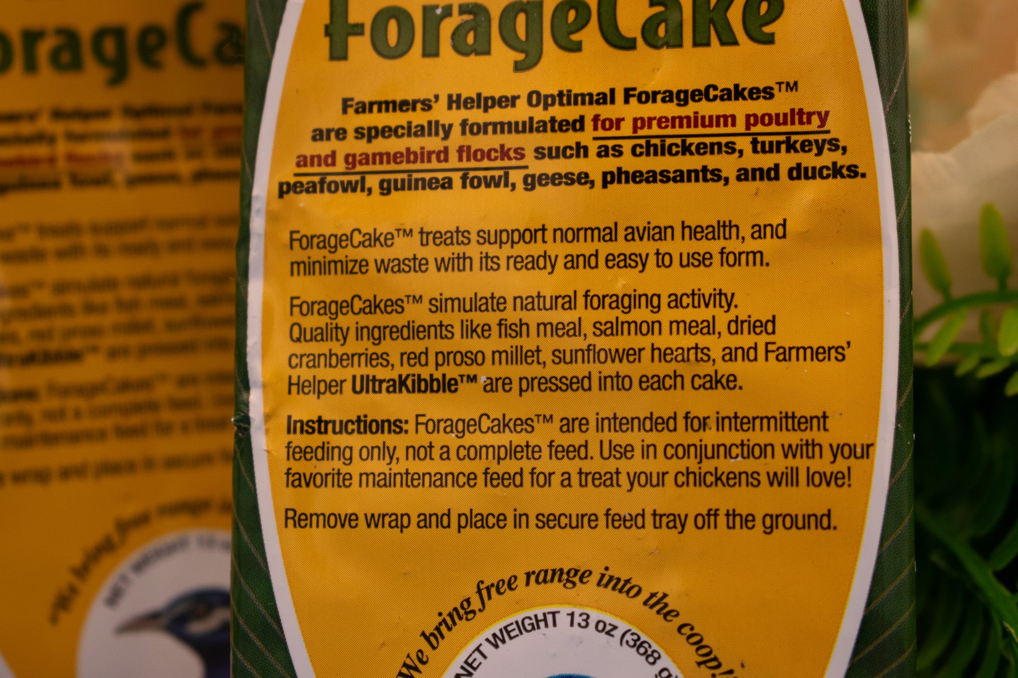 Farmers helper Oatmeal Forage Cake