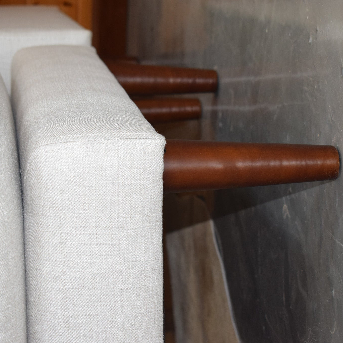 Beautiful Soft Cream White Couch with detachable Ottoman