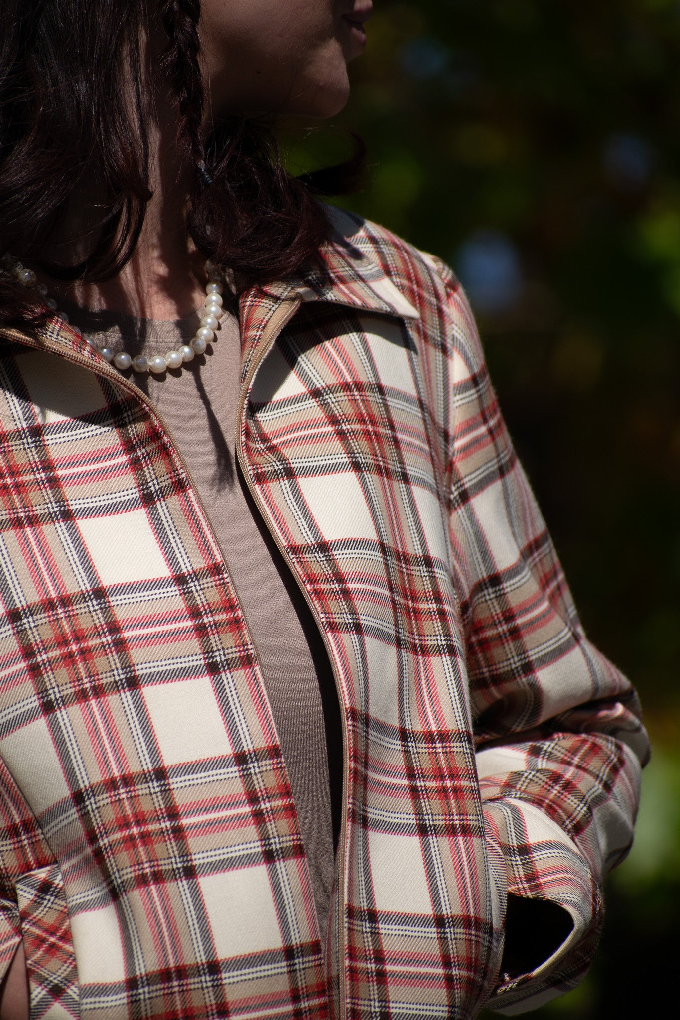 Vintage Pendleton Wool Suit Set Plaid Jacket Size 10 Petite Skirt Size 6 Petite Academia