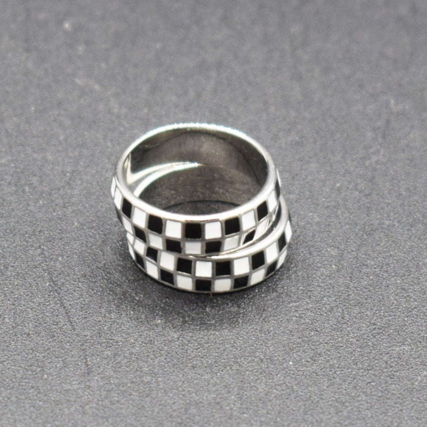Pura Vida Checkerboard Ring Size 4