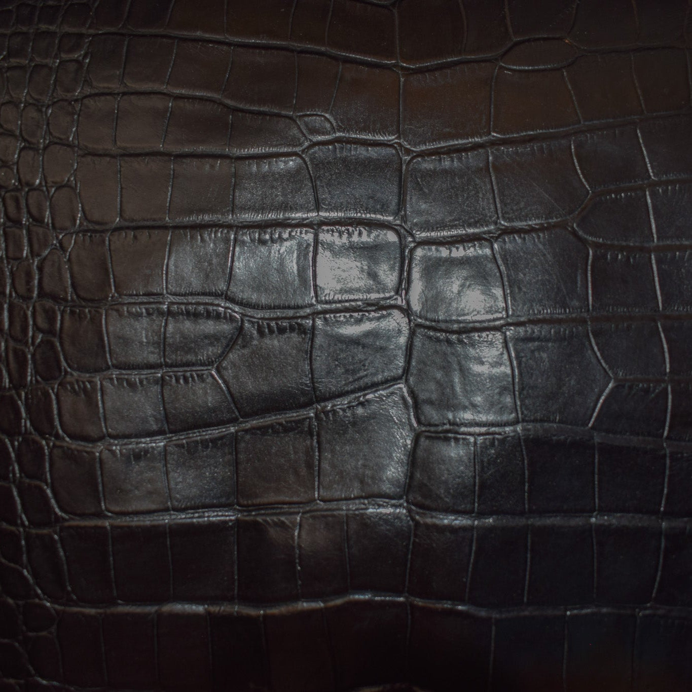 Ralph Lauren Cliveden Carved Chair Upholstered with Black Alligator Leather