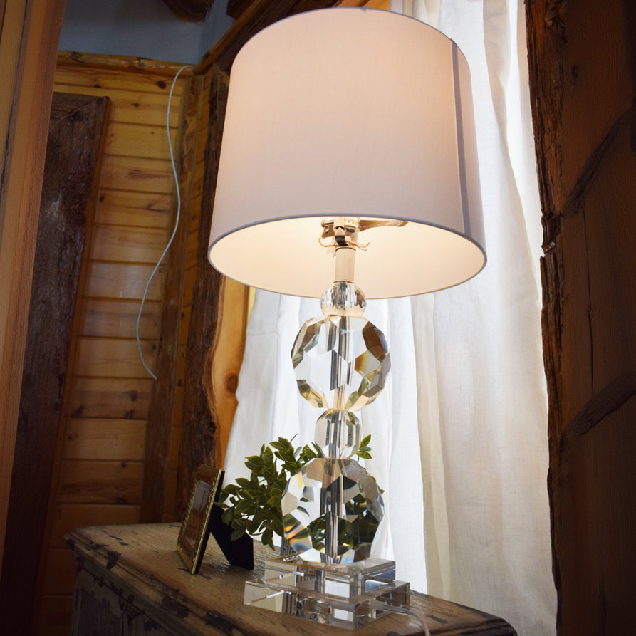 Unique 4 Tiered Stacked Crystal Ball Lamp