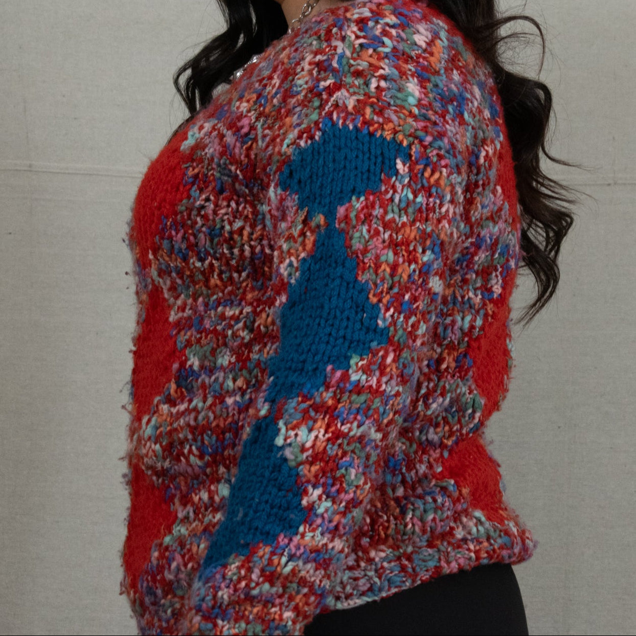 Handmade Chunky Knitted Cardigan Sweater