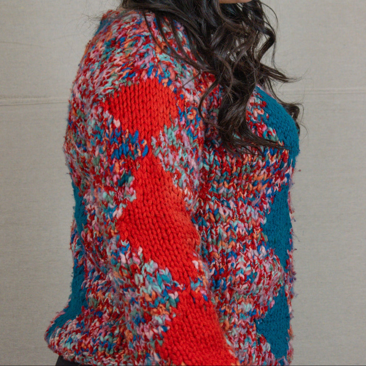 Handmade Chunky Knitted Cardigan Sweater