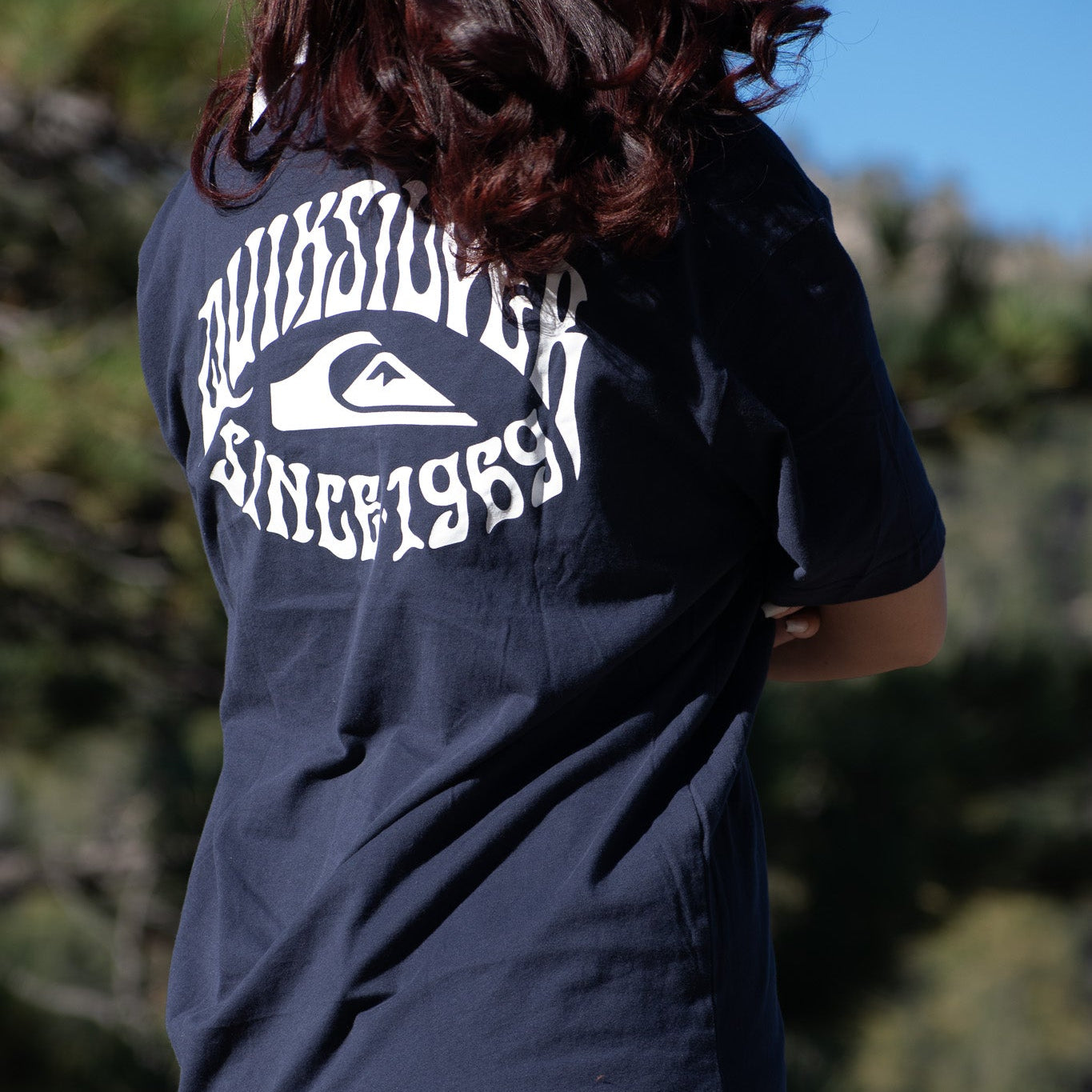 QUIKSILVER Rock Mode Graphic Tee Color:Navy