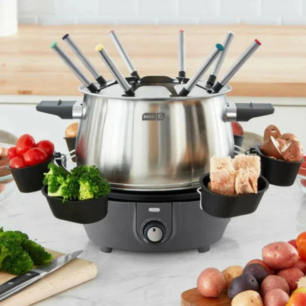 Dash Deluxe Fondue Maker Grey
