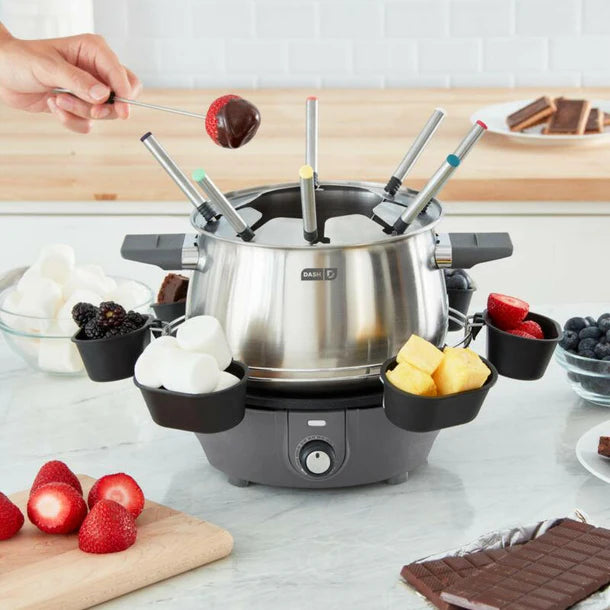 Dash Deluxe Fondue Maker Grey