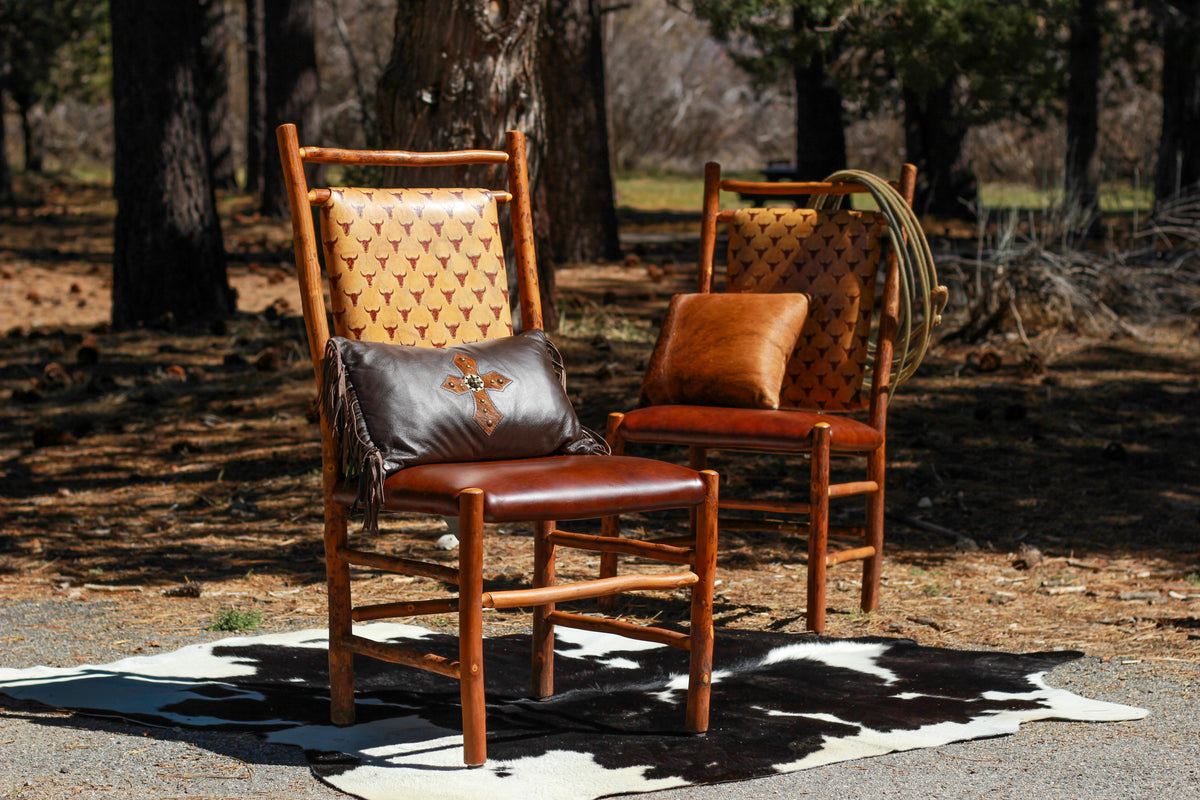 Genuine Old Hickory Custom-Upholstered Chair