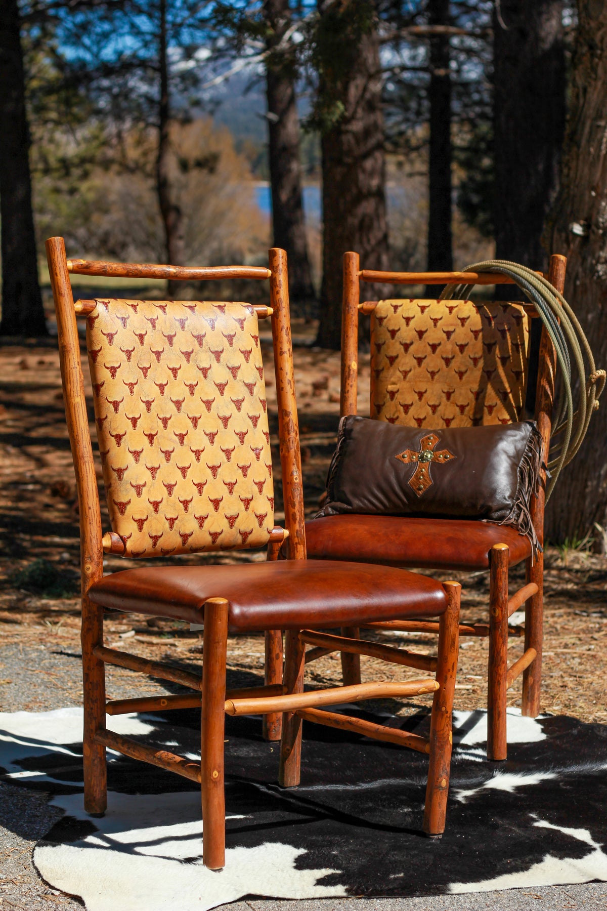 Genuine Old Hickory Custom-Upholstered Chair