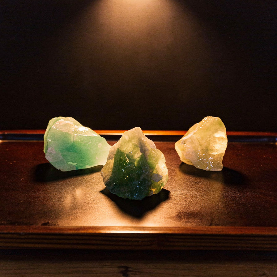 Raw Green Fluorite Crystal