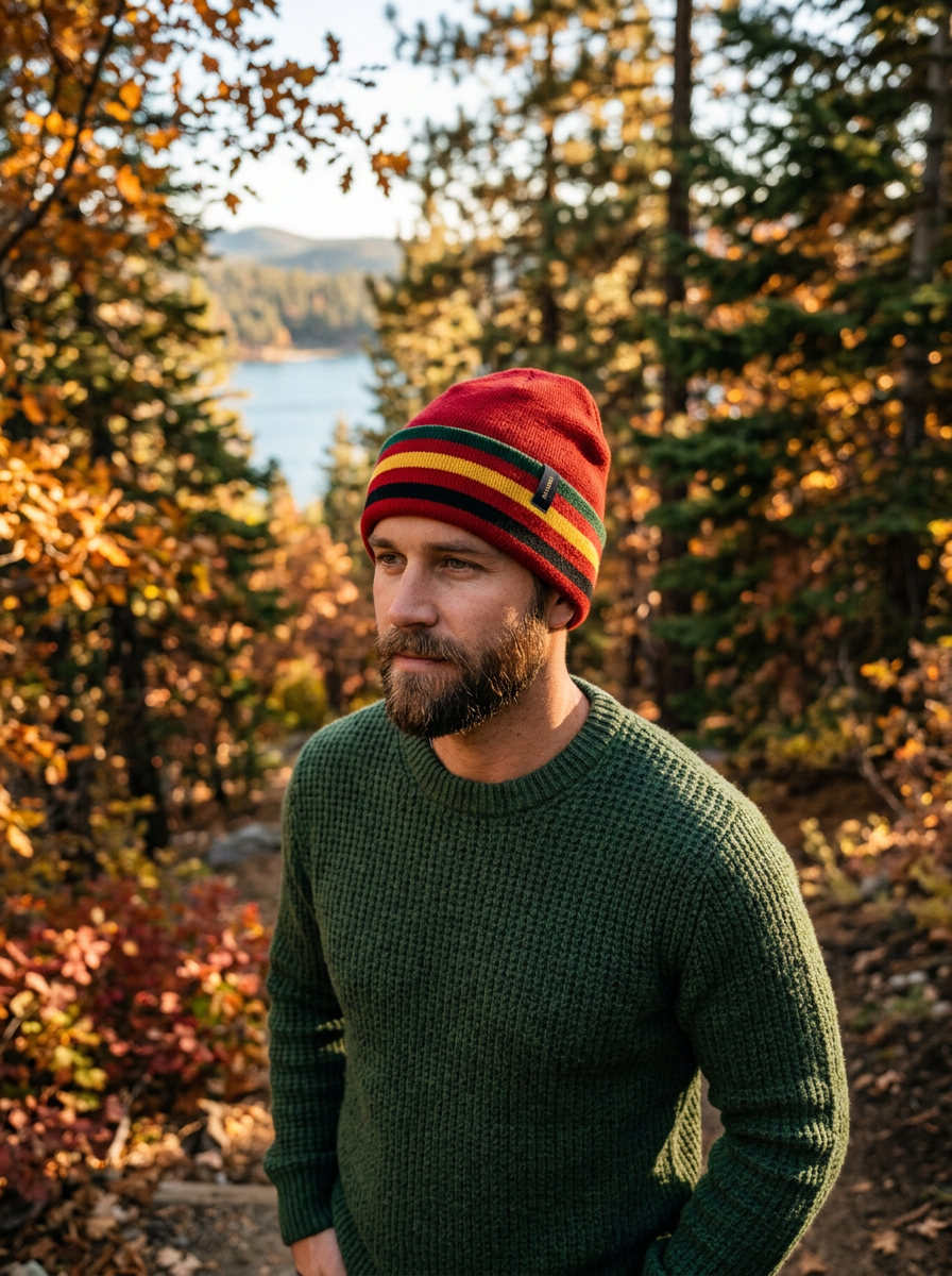 Pendleton National Park Collection "Rainier" Red Beanie – One Size