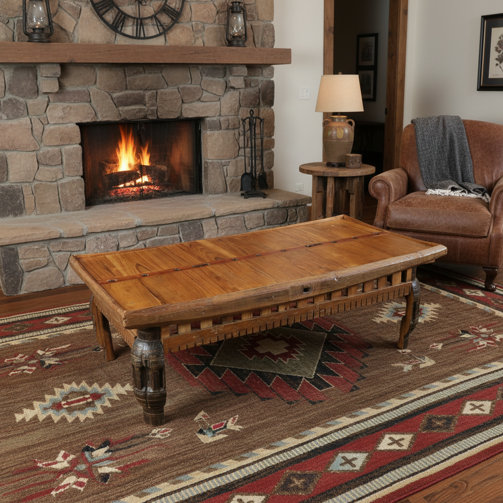 Reclaimed Hand Made Shipwrecked Wooden Coffee Table