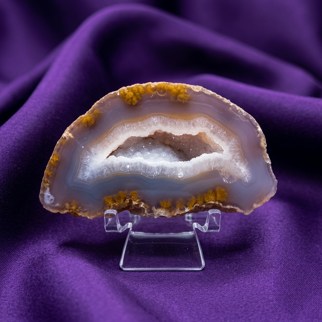 Agate Geode Brazilian with Druzy