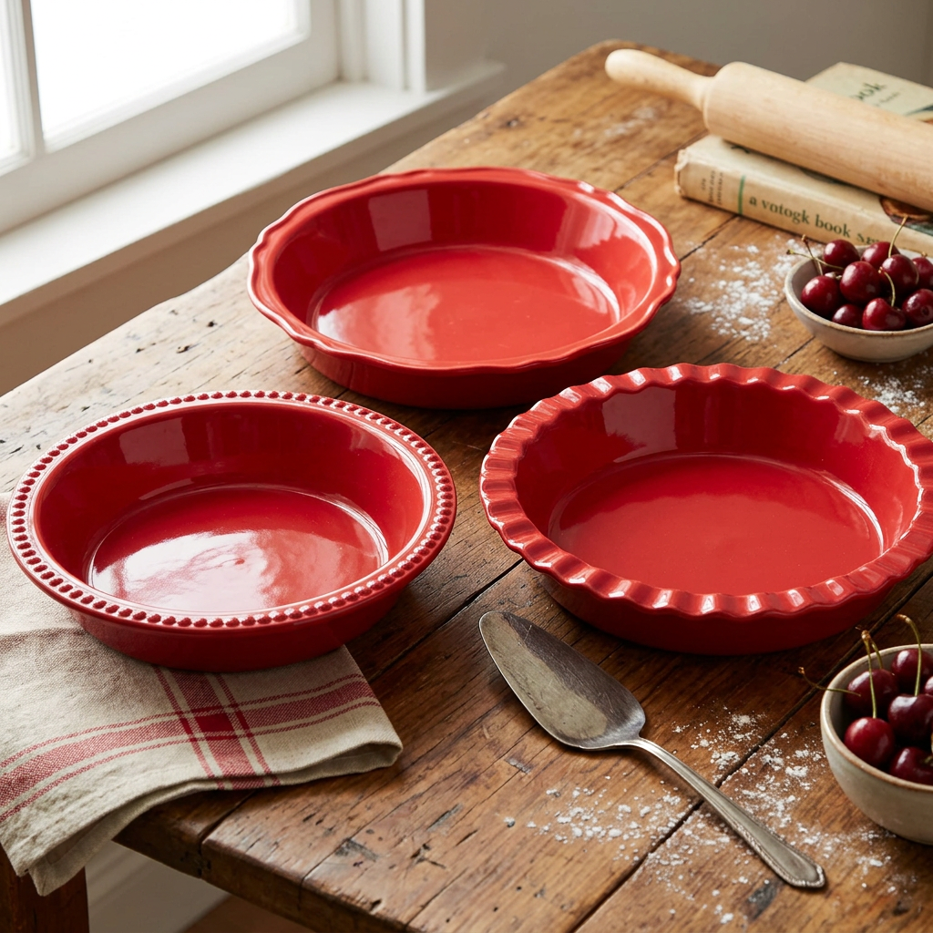 Williams Sonoma Ceramic Pie Dishes 3 Piece Set