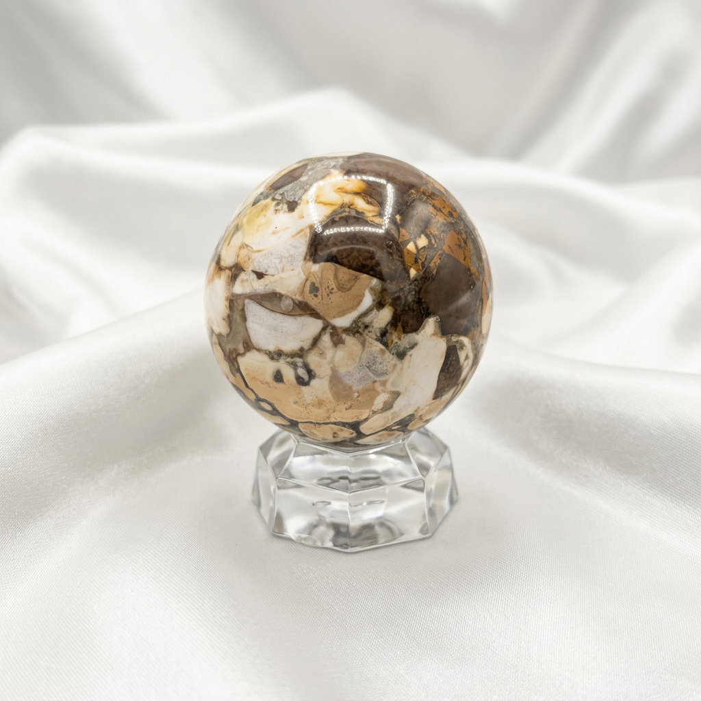 Striking King Cobra Jasper Sphere