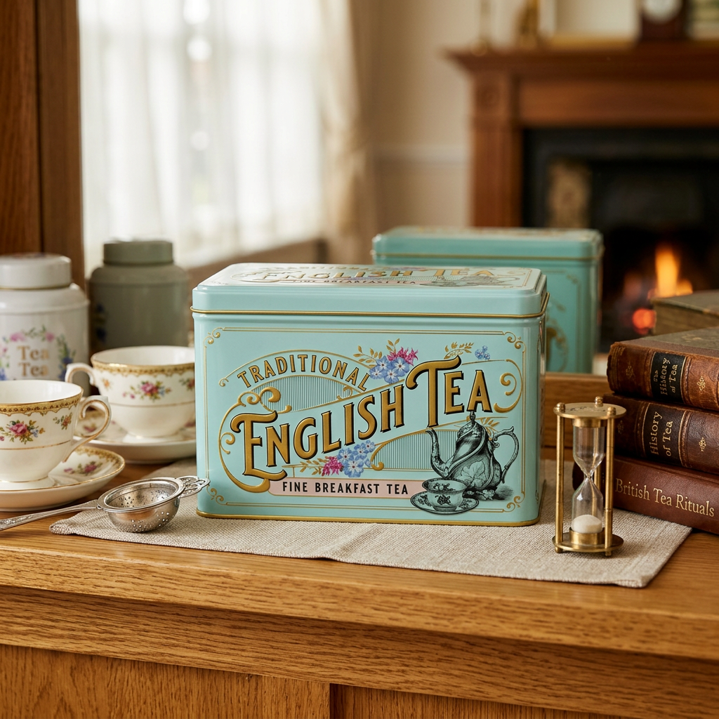 Traditional English Tea Tin Fine Breakfast Tea