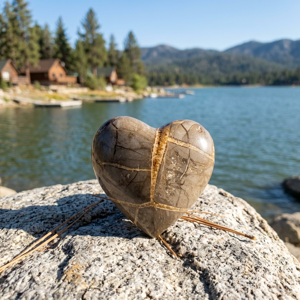 Beautiful Septarian Heart Crystal